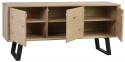 Sideboard \'Melville\' 160x75cm - Eiche Weiß pigmentiert