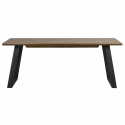 Esstisch \'Melville\' 210x95cm - Braun/Schwarz