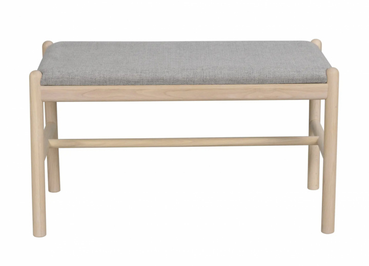 Bank 'Milford' - Weiß pigmentiert/Grau