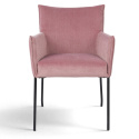 Sessel \'Dion\' - Samt/Rosa