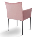 Sessel \'Dion\' - Samt/Rosa