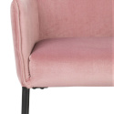 Sessel \'Dion\' - Samt/Rosa