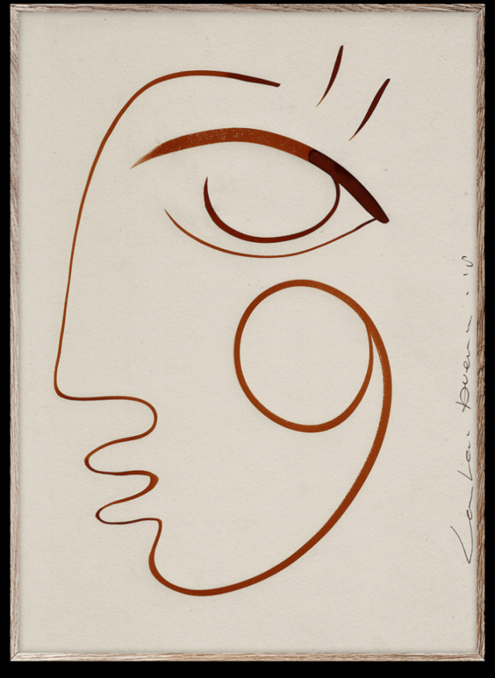 Plakat 'Voller Liebe' 30x40 - Beige