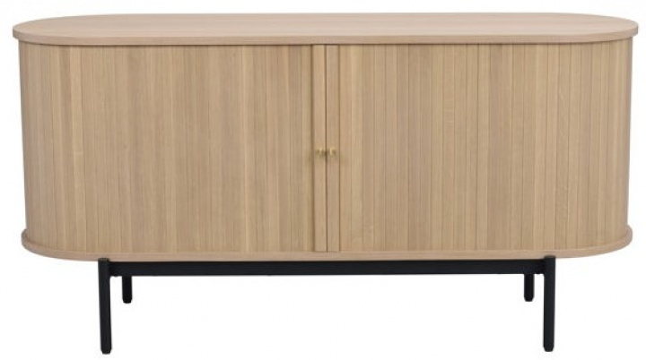 Sideboard 'Haddington' - Weiß pigmentiert/Schwarz