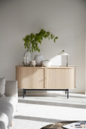 Sideboard \'Haddington\' - Weiß pigmentiert/Schwarz