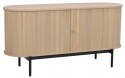 Sideboard \'Haddington\' - Weiß pigmentiert/Schwarz