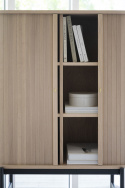 Schrank \'Haddington\' - Weiß pigmentiert/Schwarz
