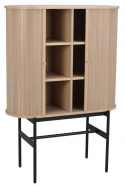 Schrank \'Haddington\' - Weiß pigmentiert/Schwarz