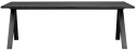 Esstisch \'Carradale\' 220x100cm - Schwarz/V-bein