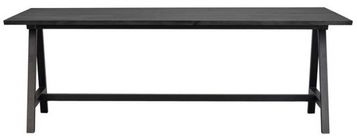 Esstisch 'Carradale' 220x100cm - Schwarz/A-bein