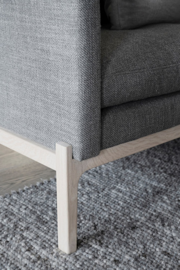 Sofa \'Ness\' 3-Sitzer - Grau / Wei pigmentiert