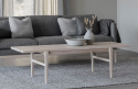 Couchtisch \'Ness\' 160x60cm - Weiß pigmentiert