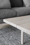 Couchtisch \'Ness\' 160x60cm - Weiß pigmentiert