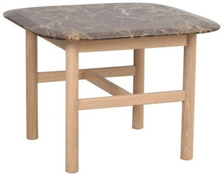 Beistelltisch \'Hammond\' 62x62 - Natur / Marmor in der Gruppe Möbel / Tische / Beistelltisch bei Reforma (120580)