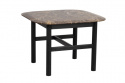 Beistelltisch \'Hammond\' 62x62 - Schwarz / Marmor