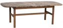 Couchtisch \'Hammond\' 135x62cm - Braun/Marmor