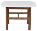 Beistelltisch \'Hammond\' 62x62cm - Braun/Marmor
