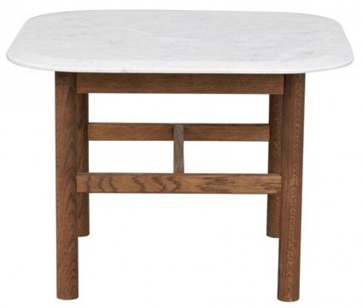 Beistelltisch \'Hammond\' 62x62cm - Braun/Marmor in der Gruppe Möbel / Tische / Beistelltisch bei Reforma (120597)