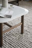 Beistelltisch \'Hammond\' 62x62cm - Braun/Marmor