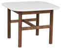 Beistelltisch \'Hammond\' 62x62cm - Braun/Marmor