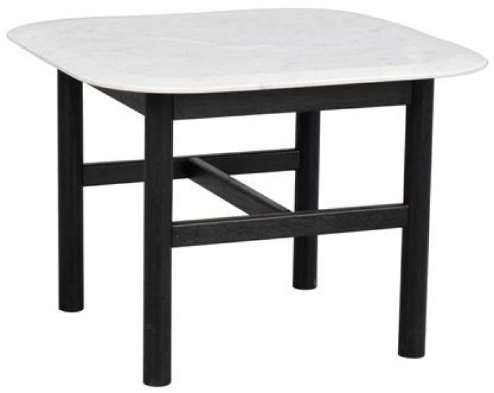 Beistelltisch \'Hammond\' 62x62 - Schwarz/Marmor in der Gruppe Möbel / Tische / Beistelltisch bei Reforma (120598)