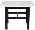 Beistelltisch \'Hammond\' 62x62 - Schwarz/Marmor