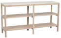 Relieftisch \'Orwel\' 140x75 cm - Beige/Weiß pigmentiert