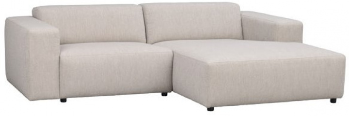3-Sitzer-Sofa 'Willard' Chaiselongue H - Hellbeige