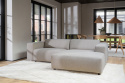 3-Sitzer-Sofa \'Willard\' Chaiselongue H - Hellbeige