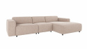 4-Sitzer-Sofa \'Willard\' Chaiselongue H - Hellbeige
