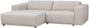 3-Sitzer-Sofa \'Willard\' Chaiselongue V - Hellbeige