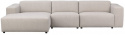 4-Sitzer-Sofa \'Willard\' Chaiselongue V - Hellbeige