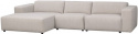 4-Sitzer-Sofa \'Willard\' Chaiselongue V - Hellbeige