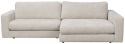3-Sitzer-Sofa \'Duncan\' Chaiselongue H - Hellgrau