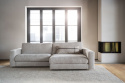 3-Sitzer-Sofa \'Duncan\' Chaiselongue H - Hellgrau