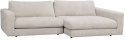 3-Sitzer-Sofa \'Duncan\' Chaiselongue H - Hellgrau