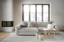 3-Sitzer-Sofa \'Duncan\' Chaiselongue V - Hellgrau