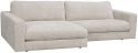 3-Sitzer-Sofa \'Duncan\' Chaiselongue V - Hellgrau