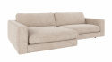 3-Sitzer-Sofa \'Duncan\' Chaiselongue V - Hellgrau