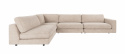 Ecksofa \'Duncan\' Links - Hellgrau