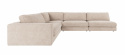 Ecksofa \'Duncan\' Rechts - Hellgrau