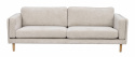 3-Sitzer-Sofa \'Braden\' - Hellbeige/Eiche