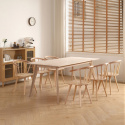 Esstisch \'Line\' 180 cm – Weiß pigmentiert