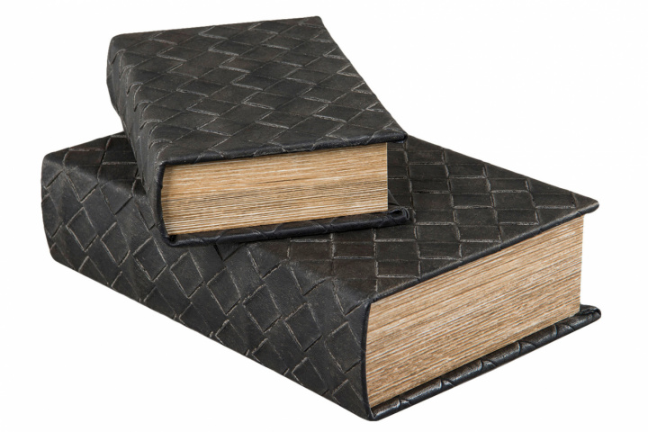 Bücherregal 2 Stück - Geflochtenes Leder in der Gruppe Kampagne / Einrichtung / Dekoration bei Reforma (1287)