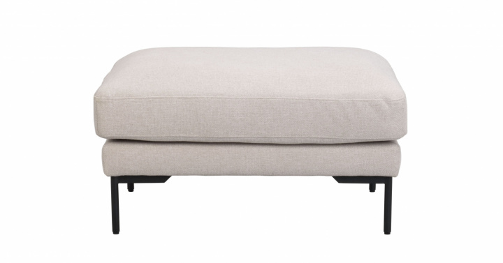 Fußhocker 'Corwin' - Hellbeige
