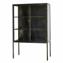 Schrank \'Vintage\' - Schwarz/Glas