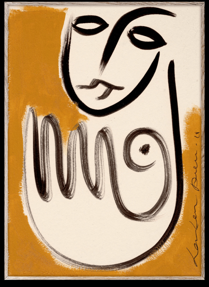 Plakat 'Donner' 70x100 - Orange / Schwarz