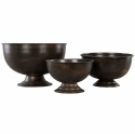 Dekorationsschalen 3 Stück - Antik / Braun