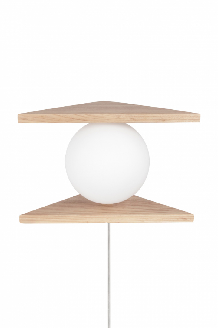 Wandleuchte 'Angolo' - Holz / Natur