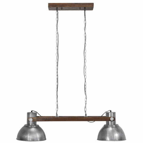 Taklampa 'Ashby Double' - Silver 110 cm